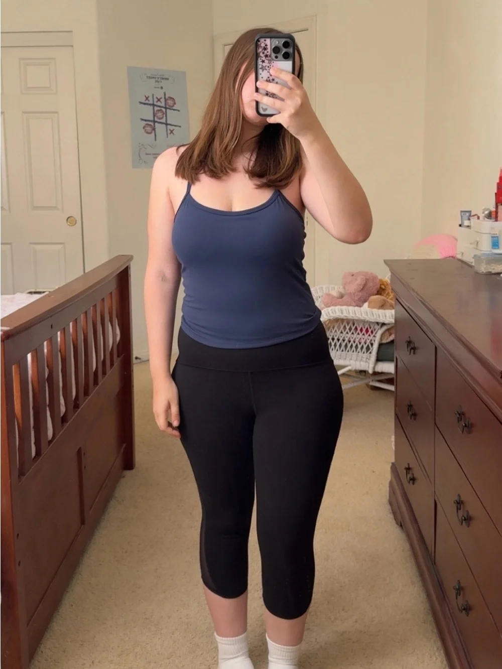 Black Lululemon Athletic Capri Leggings